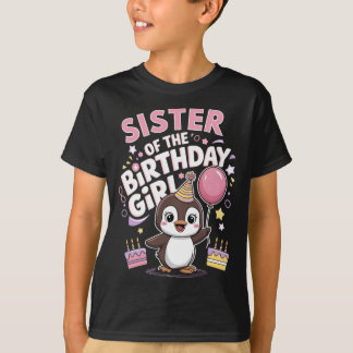 Födelsedagsflickans syster Pesto Baby Pingvin T Shirt