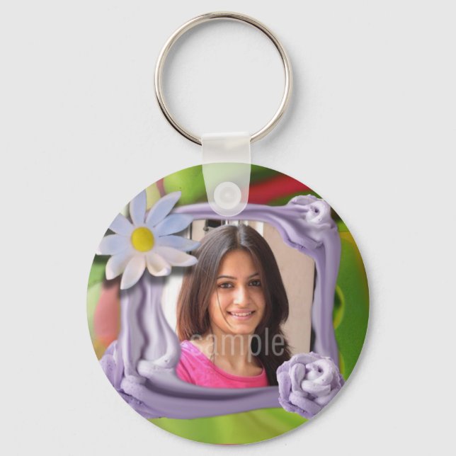 Födelsedagsfoto, kummel nyckelring (Framsida)