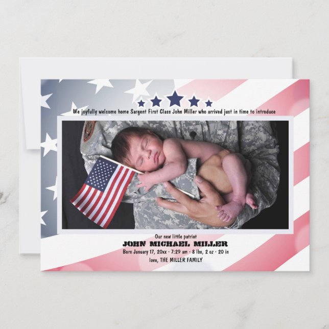 Födelsedagsfoto på Labor Day Julkort (Framsida)