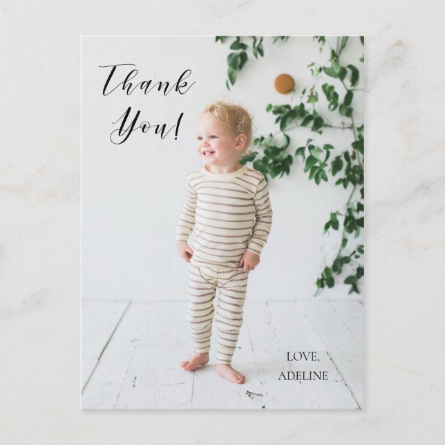 Födelsedagsfoto Tack Postkort Vykort (Framsida)