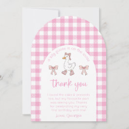 Födelsedagsfoto tackkort för Silly Goose Inbjudningar