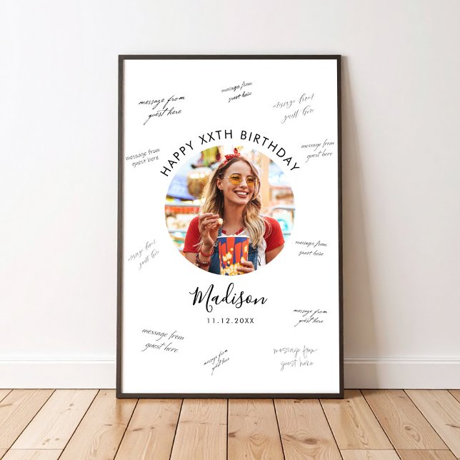 Födelsedagsgäst Signatur Poster (Skapare uppladdad)