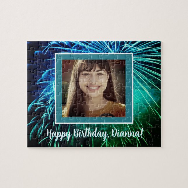 Födelsedagsgåva! Anpassningsbar Photo Puzzle Pussel (Horisontell)