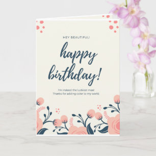 Födelsedagsgåva för giftermål kort