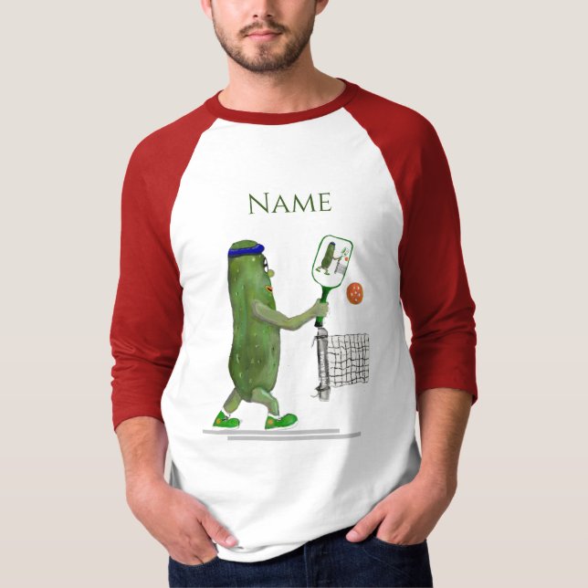 Födelsedagsgåva till din favoritspelare i Pickleba T Shirt (Framsida)