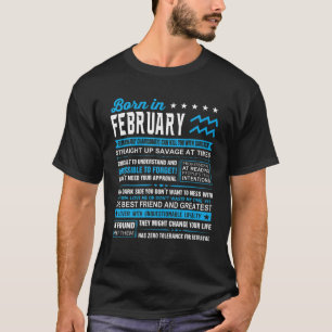 Födelsedagsgåvor - född i februari i Aquariu T Shirt