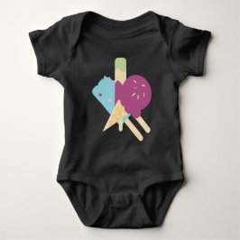 Födelsedagsglass Bebis  Baby Kroppsoverall T Shirt
