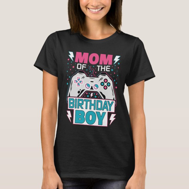 Födelsedagsgrabbens mammas gaming t-shirt  (Framsida)