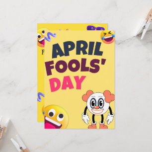 Födelsedagsgratulationskort för aprilskämt inbjudningar