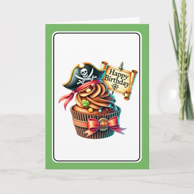 Födelsedagsgratulationskort för Cupcake Helgkort (Framsida)