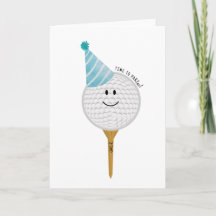 Födelsedagsgratulationskort för golfälskare