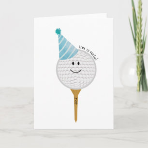 Födelsedagsgratulationskort för golfälskare kort