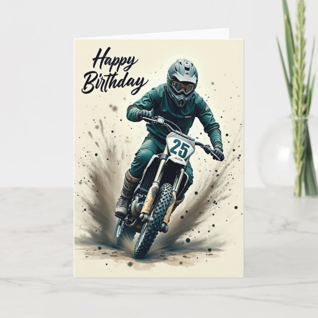 Födelsedagsgratulationskort för Offroad-Äventyr Kort (Framsida)