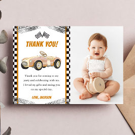 Födelsedagsgratulationskort för pojke med racingbi inbjudningar