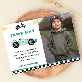 Födelsedagsgratulationskort för pojke med racingbi inbjudningar