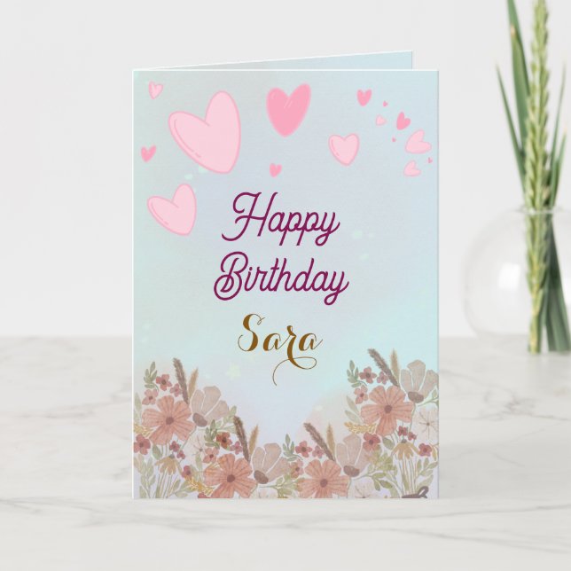 Födelsedagsgratulationskort Kort (Framsida)