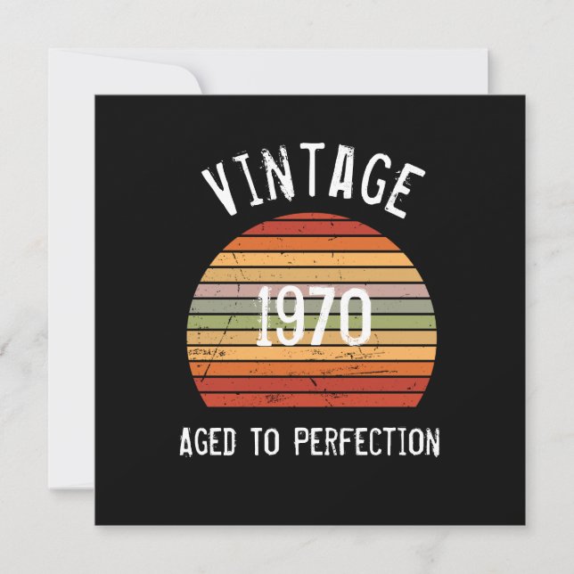 Födelsedagsgratulationskort med perfekt åldrande (Framsida)