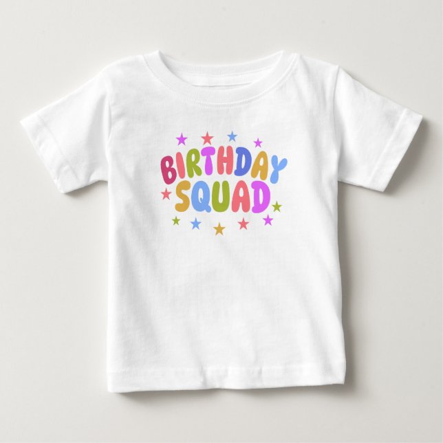 Födelsedagsgrupp T Shirt (Framsida)