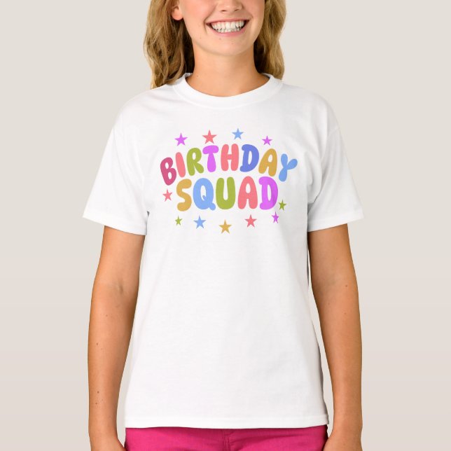 Födelsedagsgrupp T Shirt (Framsida)
