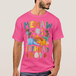 Födelsedagsgubbens T-Rex Dinosaur-del T Shirt