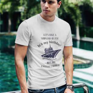 Födelsedagshälsfirande Förskjutning av Roligt Resa T Shirt