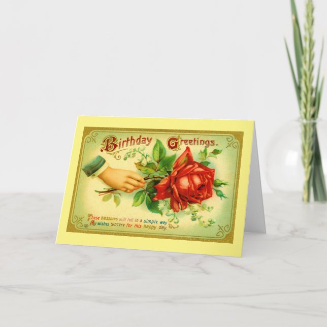 Födelsedagshälsningar Kort (Framsida)