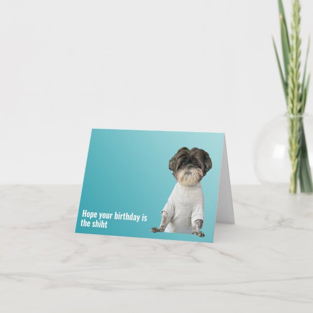 Födelsedagshundkort Kort (Framsida)