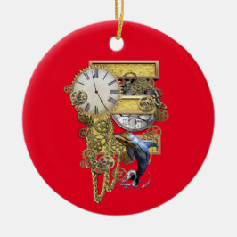 Födelsedagshuvudstad - brev-E Art Tote Bag Julgransprydnad Keramik