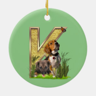 Födelsedagshuvudstad - brev-E Art Tote Bag Julgransprydnad Keramik