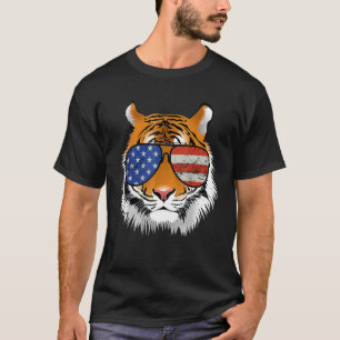Födelsedagshytte för Coola av pojke Tigerstrimmat  T Shirt