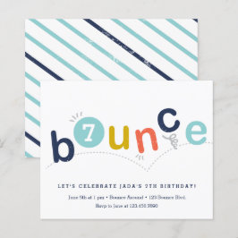 Födelsedagsinbjudan för Budget Bounce
