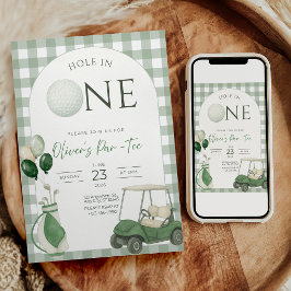 Födelsedagsinbjudan för Hole in One Golf Första Fö Inbjudningar