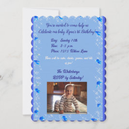 Födelsedagsinbjudan för pojke inbjudningar