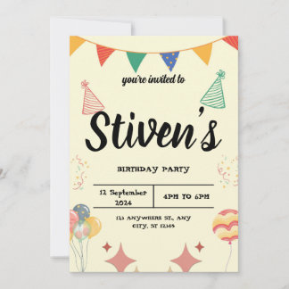 Födelsedagsinbjudan Inbjudningar