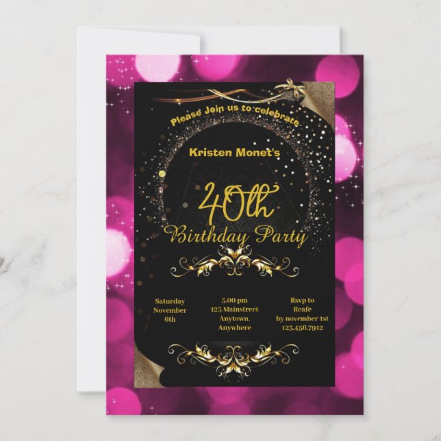 Födelsedagsinbjudan Inbjudningar (Framsida)