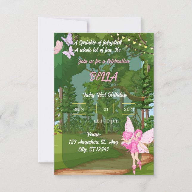 födelsedagsinbjudan inbjudningar (Framsida)