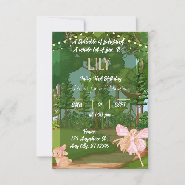 födelsedagsinbjudan inbjudningar (Framsida)