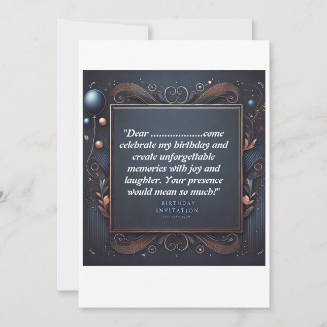 Födelsedagsinbjudan Inbjudningar (Framsida)