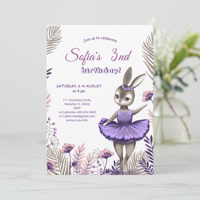 Födelsedagsinbjudan. Spara Datumet (Stående Fram)