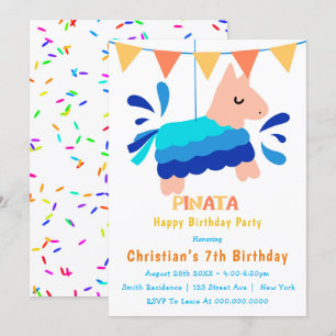 Födelsedagsinbjudningar från Boy Piñata 7:e