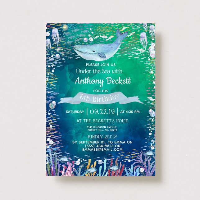 Födelsedagsinbjudningar i alla åldrar för Under Th Inbjudningar (Skapare uppladdad)