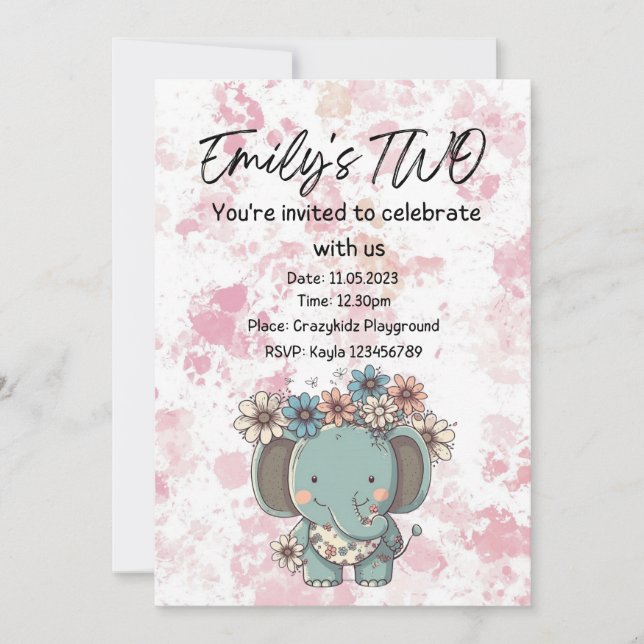 Födelsedagsinbjudningar Inbjudningar (Framsida)