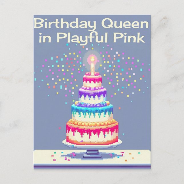 FÖDELSEDAGSINVITATIONSKORT INBJUDAN VYKORT (Framsida)