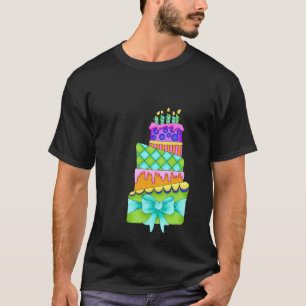 Födelsedagskaka T-Shirt - (endast Manar-svart - k
