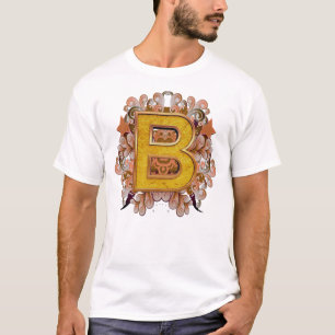 Födelsedagskapital Monogram - brev B T Shirt