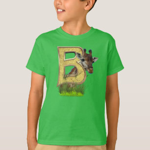 Födelsedagskapital Monogram - brev B T Shirt