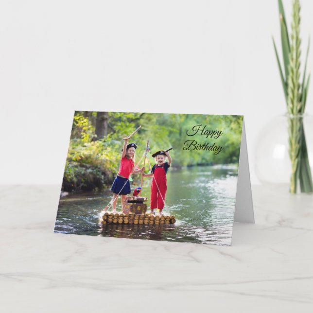 Födelsedagskatter Kort (Framsida)