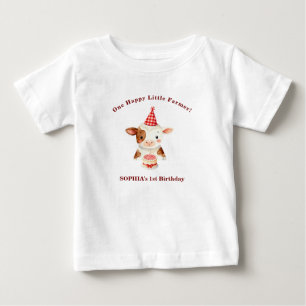 Födelsedagskläde för gårdsdjur En glad liten bonde T Shirt