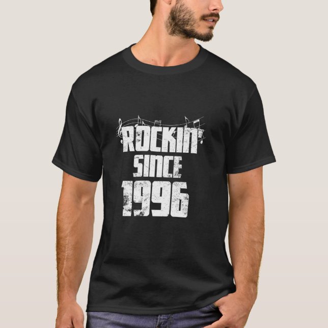 Födelsedagsklassisk rock sedan 1996 t shirt (Framsida)