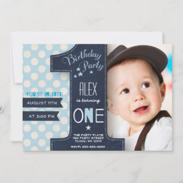 Födelsedagskorgschalkboard 1 första inbjudningar